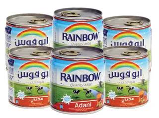 Rainbow Evaporated Milk Adani 6X170G