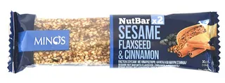 Minos Sesame Flaxseed & Cinnamon Nut Bars 30G