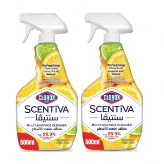 Clorox Scentiva Citrus Multi-Surface Cleaner Spray 2X500Ml