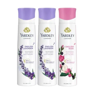 Yardley Body Spray 3X150Ml