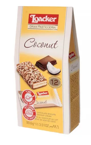 Loacker Gran Paticceria Milk Chocolate Biscuit With Coconut Cream 99.6G