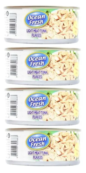 Ocean Fresh Light Meat Tuna Flakes 4X160G