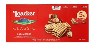 Loacker Classic Napolitaner Wafer 5X45G