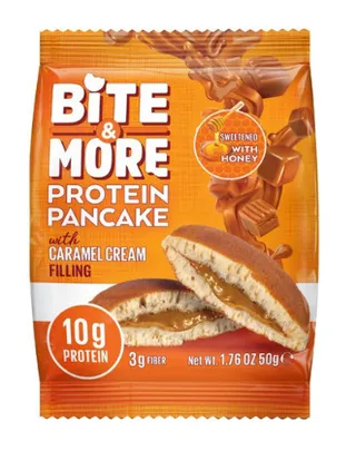 Bite & More Protein Pancake With Caramel Cream Filling 50G