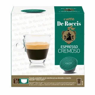 Cafe De Roccis Dolce Gusto Espresso Cremoso Caffe Capsule 112G 16's