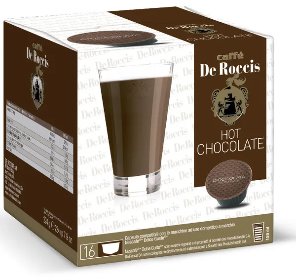 Cafe De Roccis Hot Chocolate Caffe Capsule 112G 16's