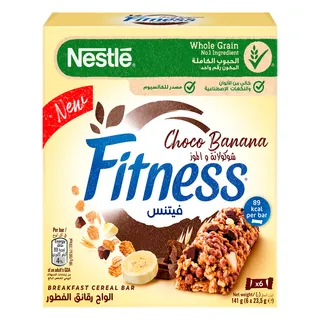 Nestle Fitness Choco Banana Breakfast Cereal Bar 6X23.5G