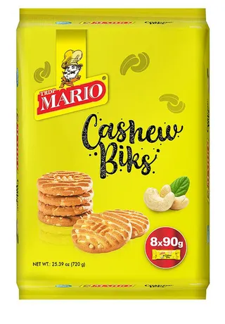 Mario Cashew Biks Cookies 8X90G
