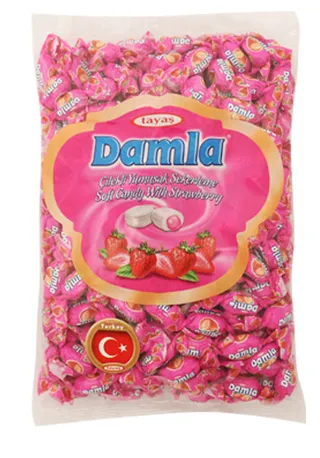 Tayas Damla Soft Candy With Strawberry Filling 1000G