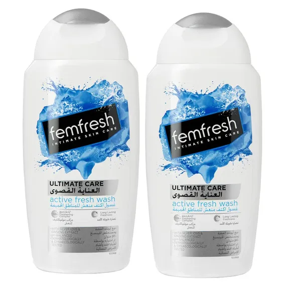 Femfresh Ultimate Care Active Fresh Wash 2X250Ml