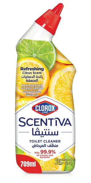 Clorox Scentiva Madagascar Citrus Grove Bleach Free Toilet Cleaner 709Ml
