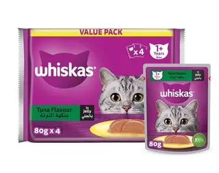 Whiskas Tuna Cat Food Pouch 5X80G