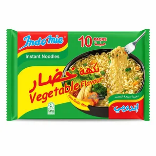 Indomie Instant Noodles Vegetable Flavor 10X77G