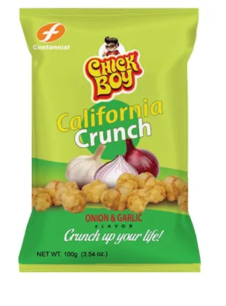 Chickboy California Crunch Onion & Garlic Snack 100G