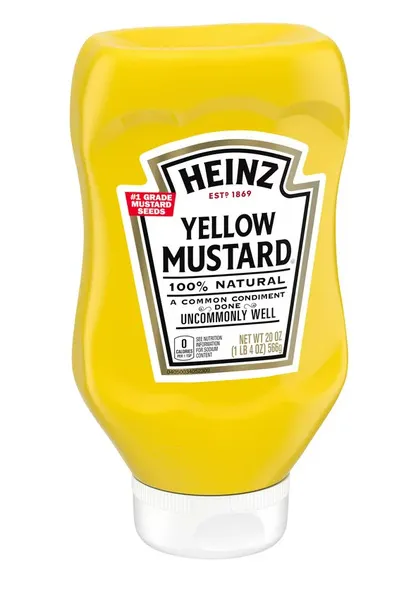 Heinz 100% Natural Yellow Mustard 566G