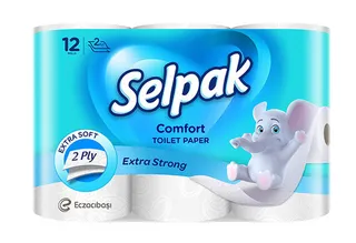 Selpak Comfort Toilet Paper Roll 12X150 Sheets