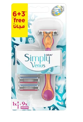 Gillette Venus Simply Women's Razor Sv2 9's