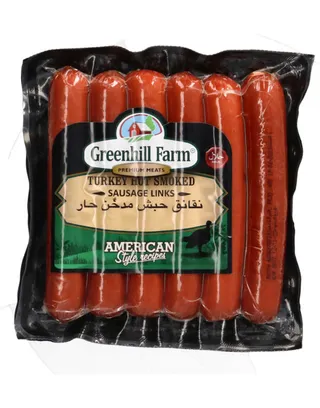 Greenhill Turkey Hot Smoked Sausage Links 396G