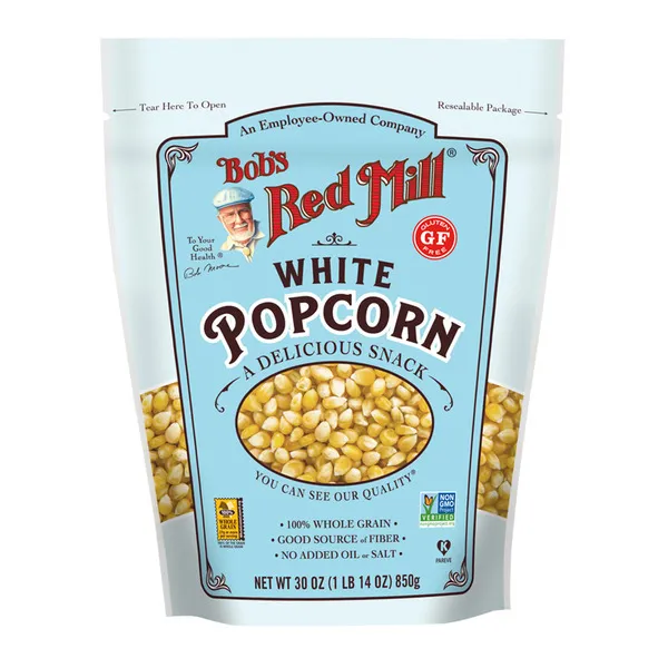 Bob's Red Mill Gluten Free White Popcorn 850G