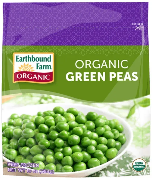 Earthbound Farm Frozen Organic Green Peas 284G