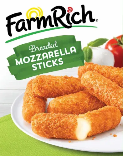Farm Rich Breaded Frozen Fried Mozzarella Cheese Stick 453G