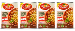 California Garden Peeled Fava Beans With Chickpeas And Garlic Lebanese Recipe 4X450G
