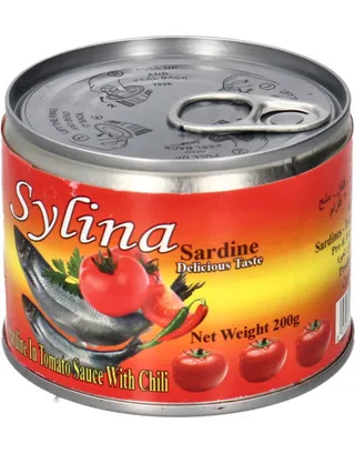 Sylina Sardine In Tomato Sauce With Chili 200G