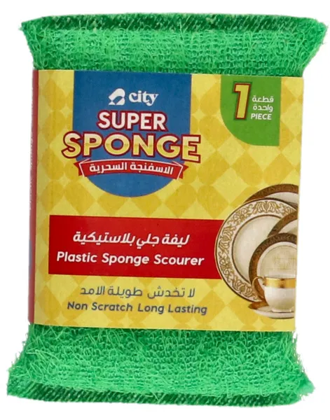 City Plastic Sponge Scourer 1's