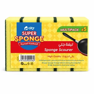 City Super Sponge High Quality Sponge Scourer 5's