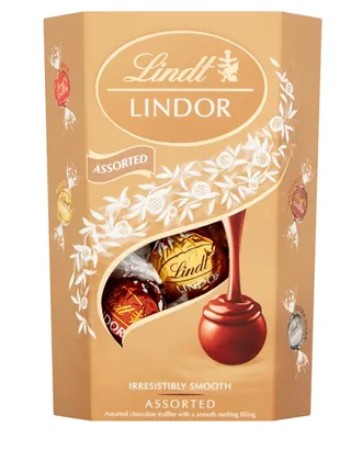 Lindt Lindor Irresistibly Smooth Assorted Chocolate Truffles 337G