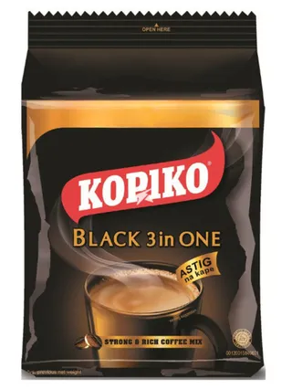 Kopiko Black Coffee 3 In 1 Instant Coffee