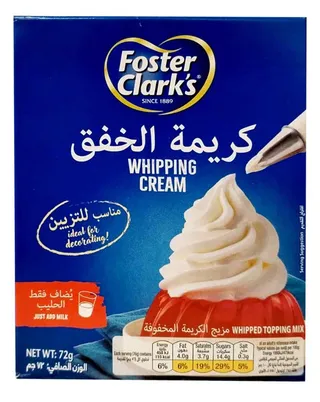Foster Clark's Vanilla Flavoured Whipped Topping Mix 72G