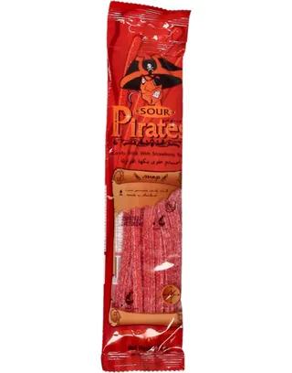 Sour Pirates Strawberry Candy Stick 50G