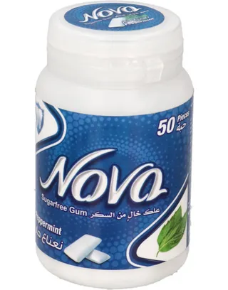Nova Peppermint Gum 50's 70G