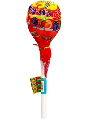 Mega Lolly Mini Plastic Pop With Lollipop 80G