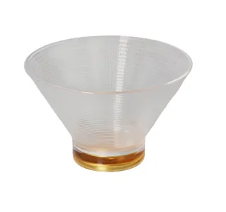Emerald Acrylic Yellow Base Salad Bowl 14.9X9.3Cm