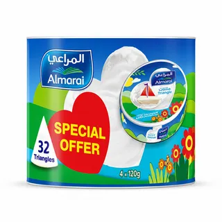 Almarai Triangle Cheese for Kids 32pcs 120g