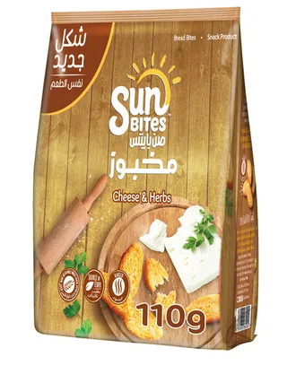 Sunbites Cheese & Onion Bread Bites 110G