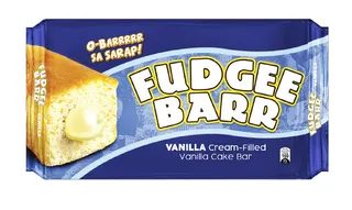 Rebisco Fudgee Barr Vanilla Cream Filled Vanilla Cake Bar 40G