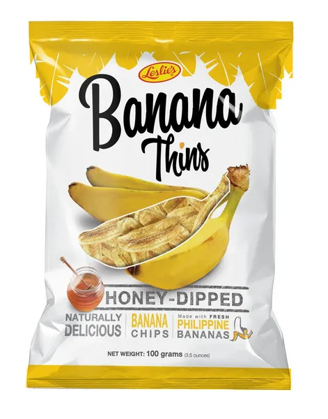 Leslie's Honey Dipped Banana Thins 100G