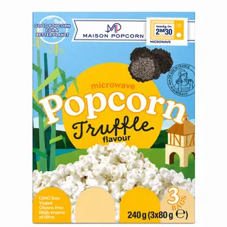 Maison Microwave Truffle Flavour Popcorn 3X80G