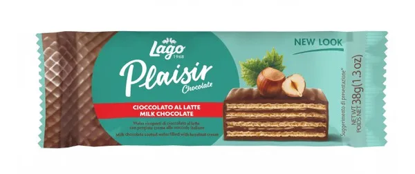 Lago Plaisir Milk Chocolate Wafer 38G