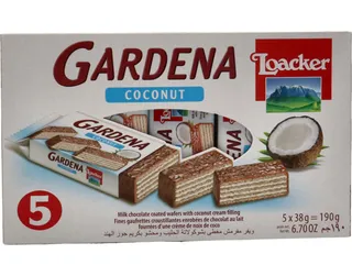 Loacker Gardena Coconut Chocolate Waffer 5X38G