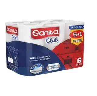 Sanita Club Kitchen Towel 28Cm 5+1 Rolls