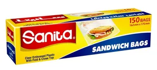 Sanita Biodegradable Sandwich Bags 150's