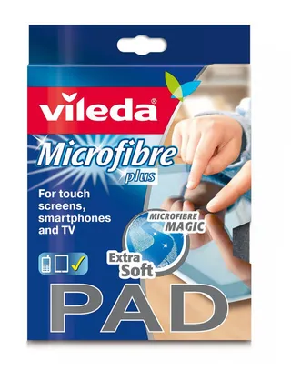 Vileda Microfibre Plus Extra Soft Cloth Pad 1's