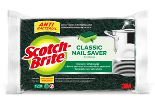 Scotch Brite Classic Nail Saver Heavy Duty Scrub Sponge