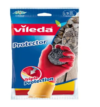 Vileda Robust Heavy Duty Large Rubber Gloves