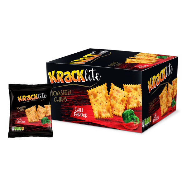 Kracklite Chili Pepper Toasted Chips 10X33G