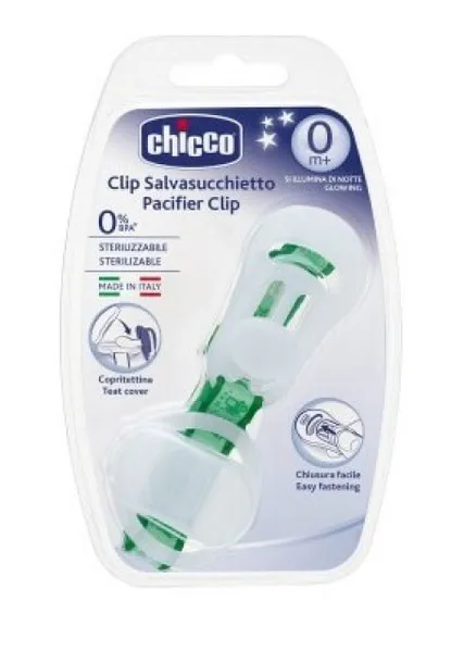 Chicco Pacifier Clip With Teat Cover (0+ Months)